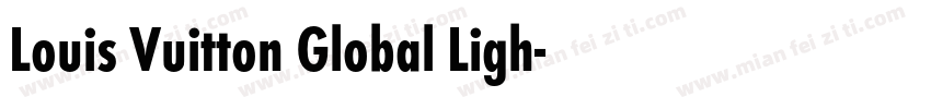 Louis Vuitton Global Ligh字体转换